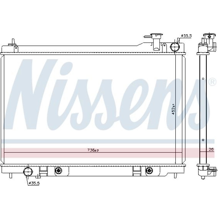 Nissens Wasserkühler PKW 68119 Nissens Wasserkühler PKW 68119