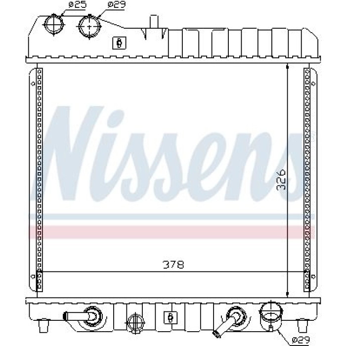 Nissens Wasserkühler PKW 68111 Nissens Wasserkühler PKW 68111