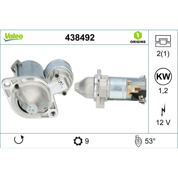 Valeo Anlasser 438492 Valeo Anlasser 438492