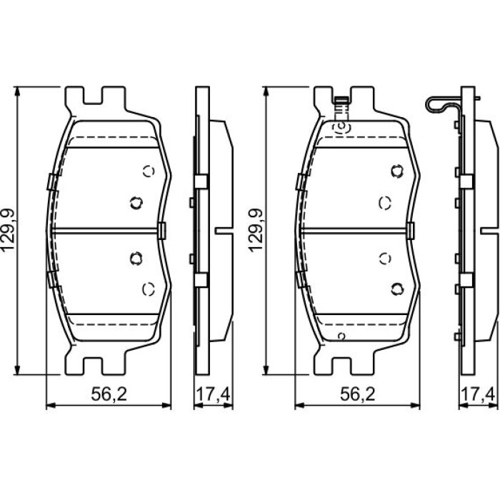 Bosch Bremsbelagsatz 0 986 494 139 Bosch Bremsbelagsatz 0 986 494 139