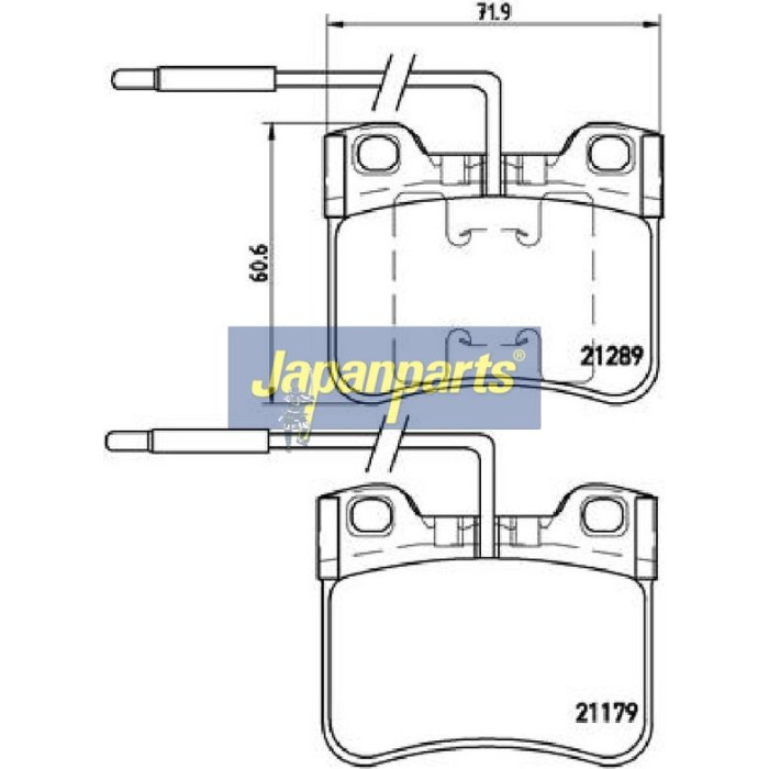 Japanparts Bremsbeläge PA-0601AF