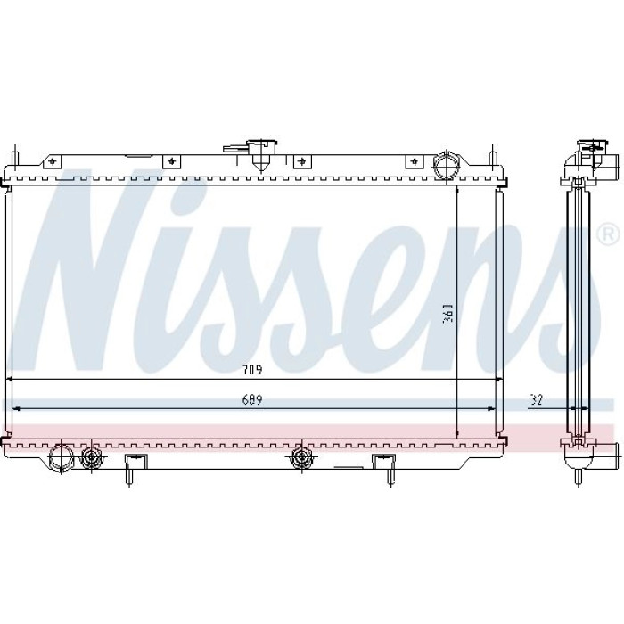 Nissens Wasserkühler PKW 62924A Nissens Wasserkühler PKW 62924A