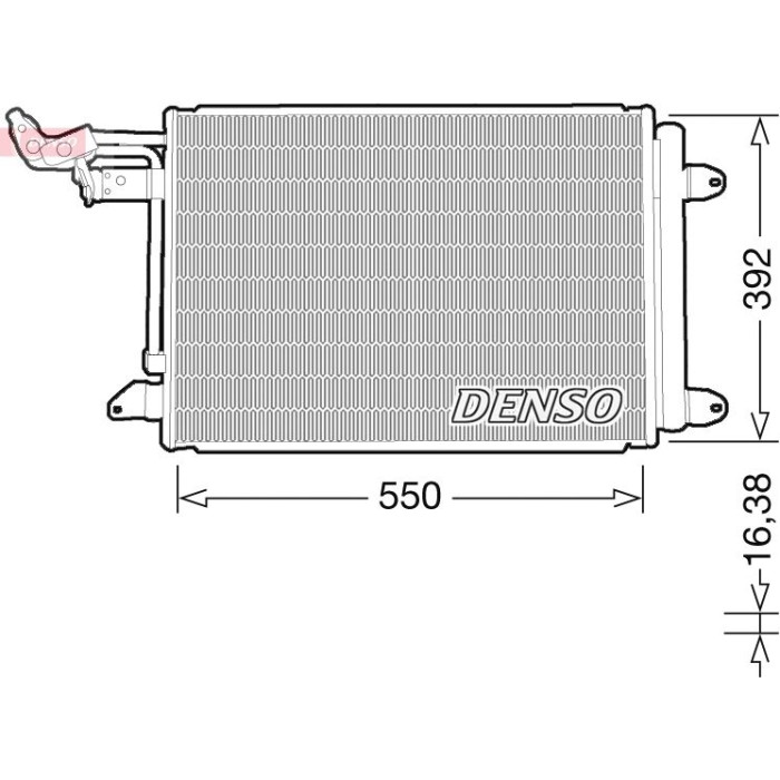 Denso Klimakondensator DCN32032 Denso Klimakondensator DCN32032