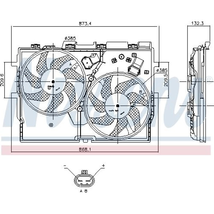 Nissens Kühlerlüfter PKW 85958 Nissens Kühlerlüfter PKW 85958
