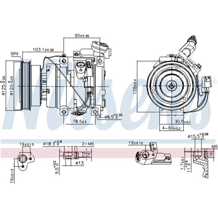 Nissens Klimakompressor PKW 89576 Nissens Klimakompressor PKW 89576