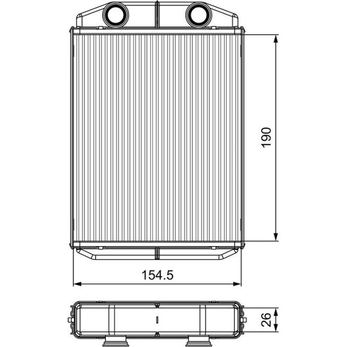 Valeo Wärmetauscher 811553 Valeo Wärmetauscher 811553