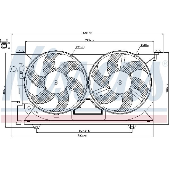Nissens Kühlerlüfter PKW 85074 Nissens Kühlerlüfter PKW 85074