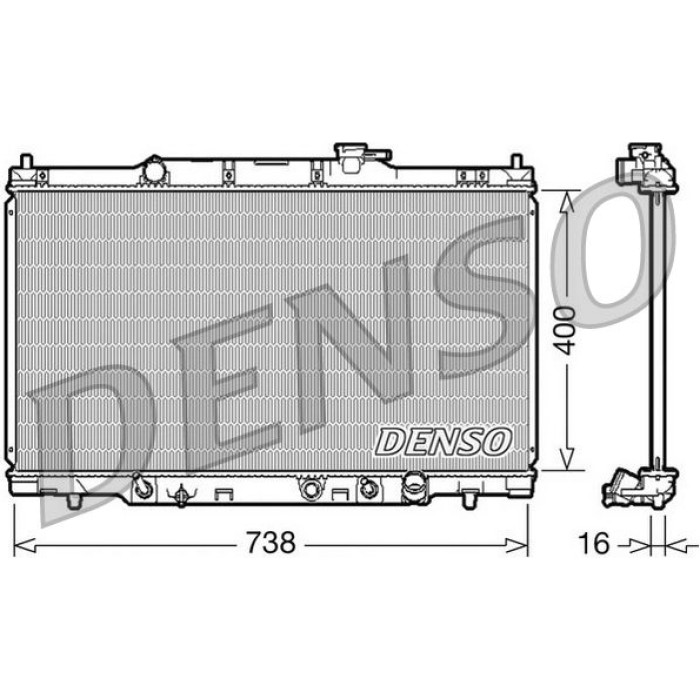Denso Motorkühler DRM40012 Denso Motorkühler DRM40012