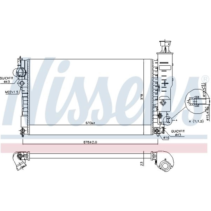 Nissens Wasserkühler PKW 63528 Nissens Wasserkühler PKW 63528
