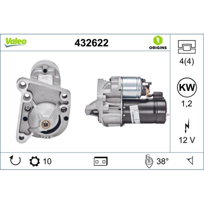 Valeo Anlasser 432622 Valeo Anlasser 432622