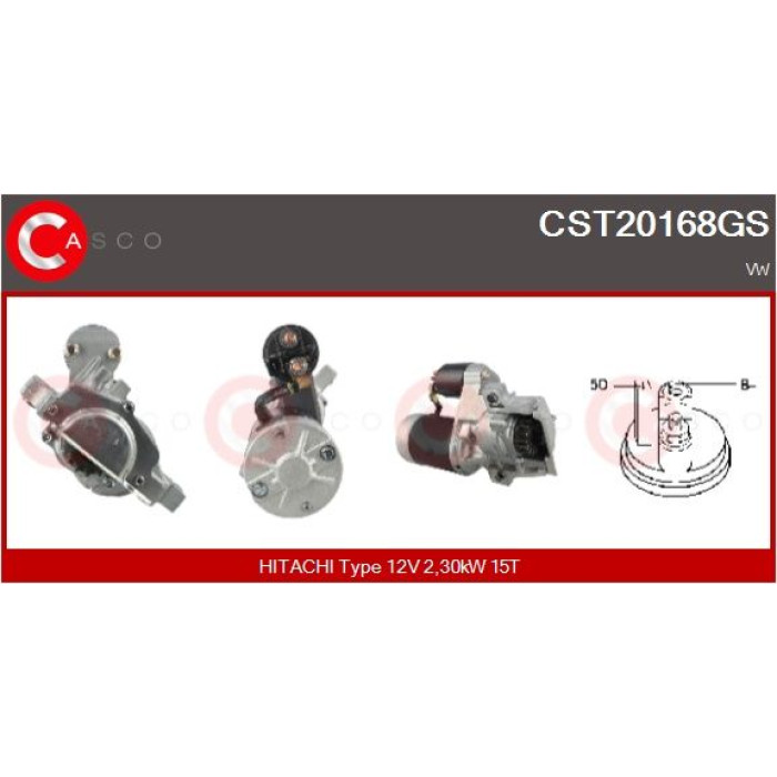 CASCO Anlasser CST20168GS CASCO Anlasser CST20168GS