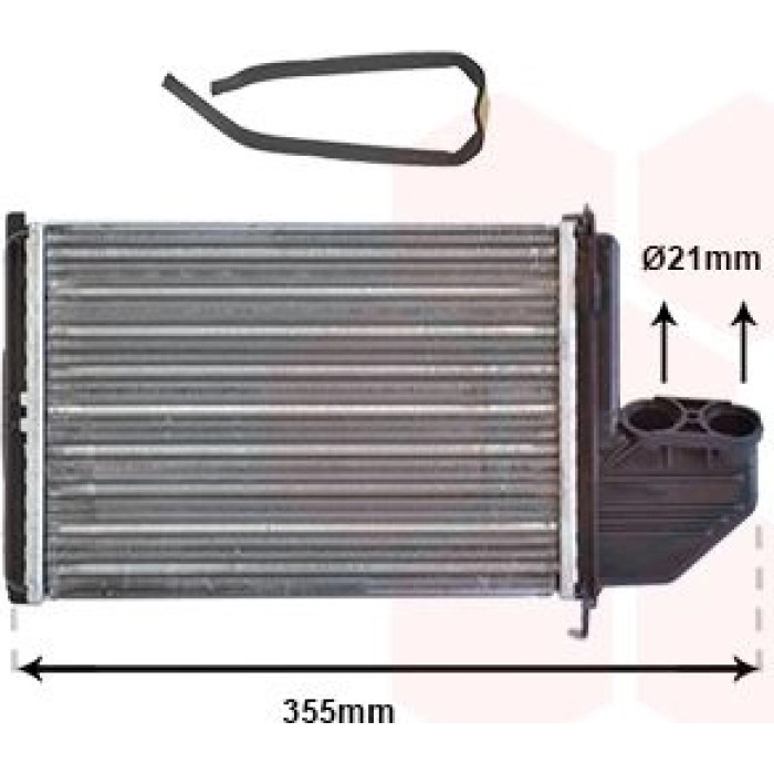 Van Wezel Heizungswärmetauscher 06006172 Van Wezel Heizungswärmetauscher 06006172