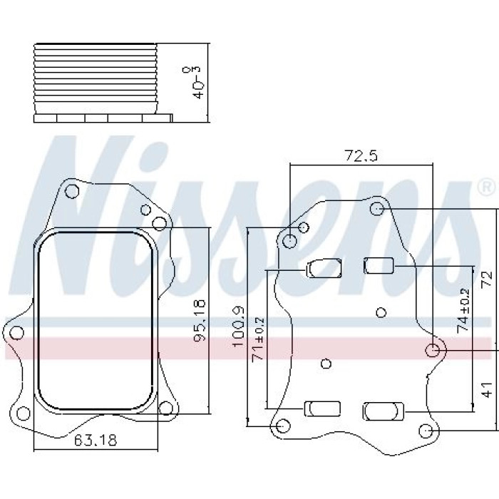 Nissens Ölkühler PKW 91234 Nissens Ölkühler PKW 91234