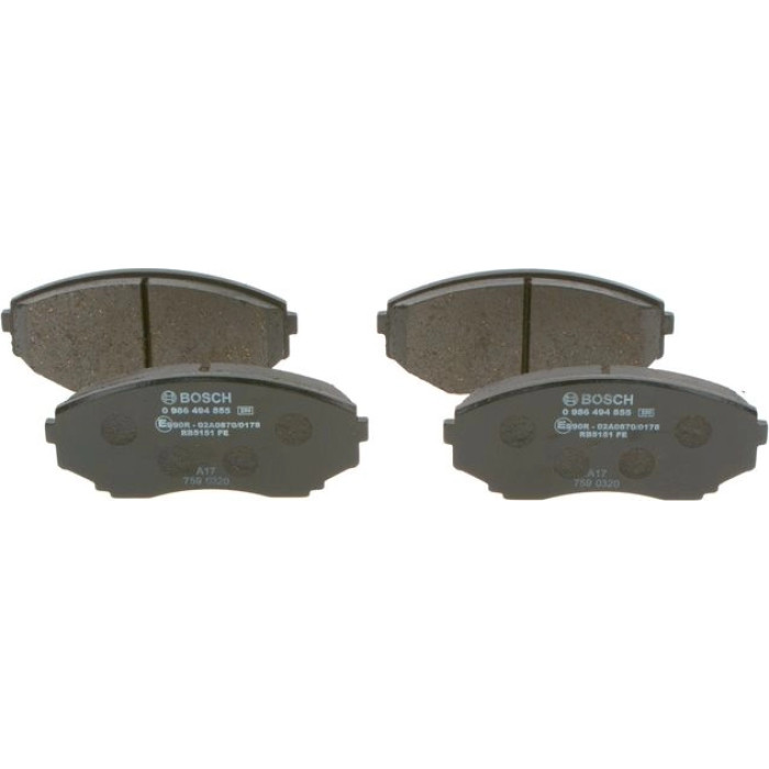 Bosch Bremsbelagsatz Vorderachse 0 986 494 855 Bosch Bremsbelagsatz Vorderachse 0 986 494 855
