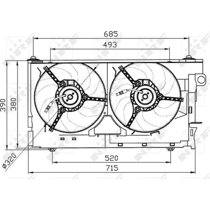 NRF Kühlerlüfter 47030 NRF Kühlerlüfter 47030