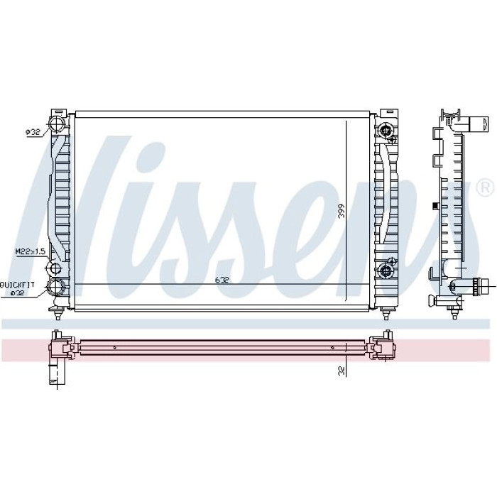 Nissens Wasserkühler PKW 60494 Nissens Wasserkühler PKW 60494