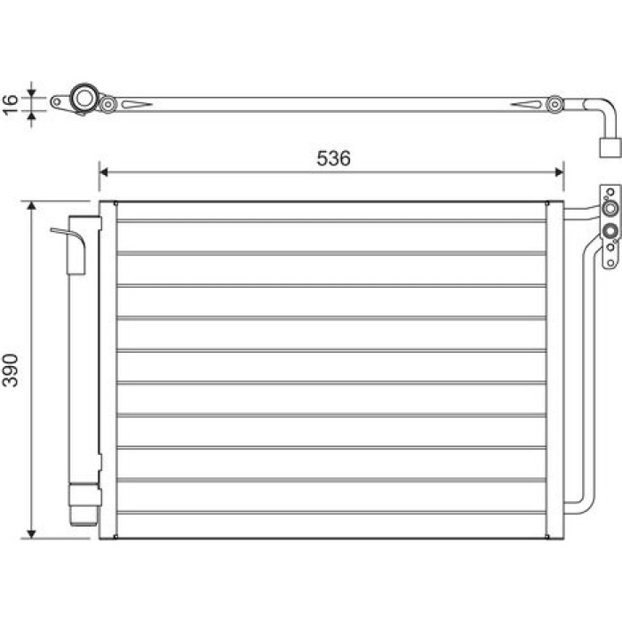Valeo Klimakondensator 817575 Valeo Klimakondensator 817575