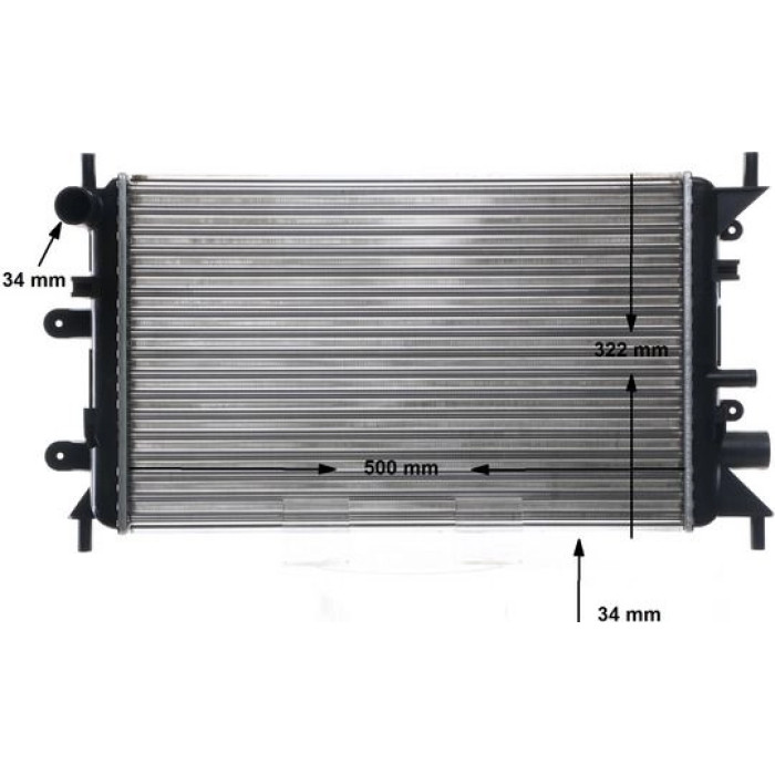 MAHLE Kühler, Motorkühlung CR 377 000S MAHLE Kühler, Motorkühlung CR 377 000S