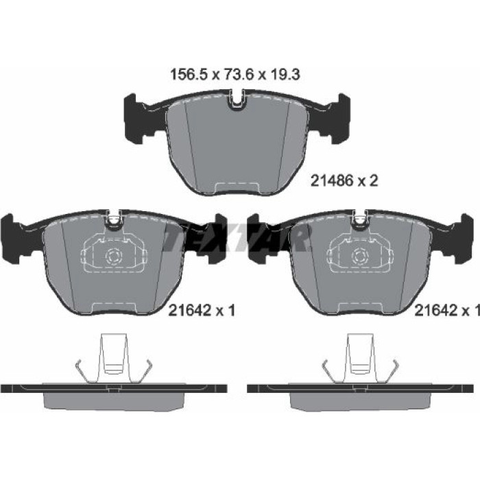 Textar Bremsbelagsatz 2148602 Textar Bremsbelagsatz 2148602