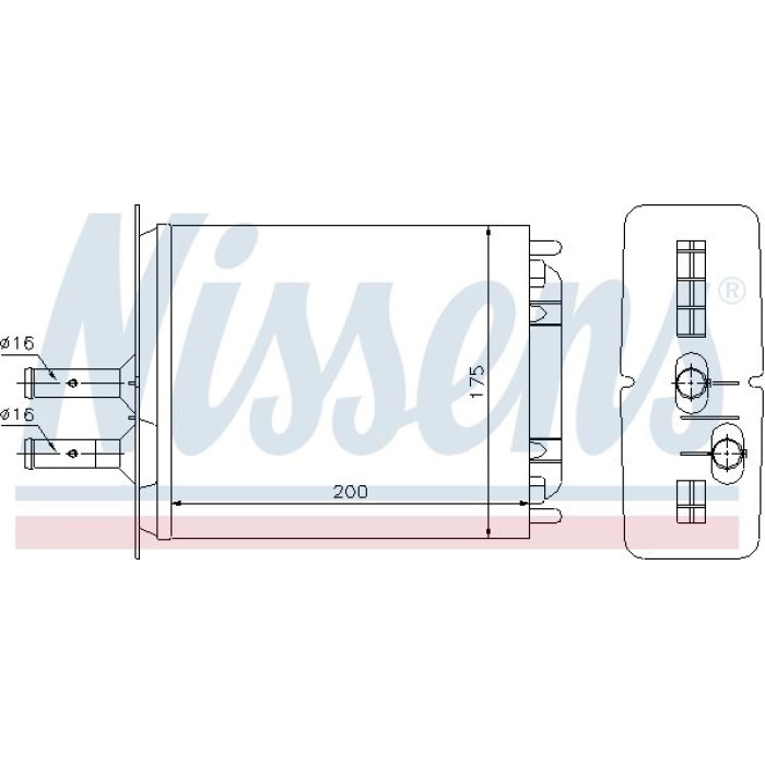 Nissens Heizungskühler PKW 71439 Nissens Heizungskühler PKW 71439