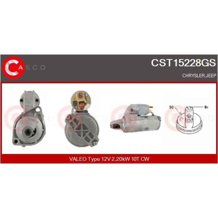 CASCO Anlasser CST15228GS CASCO Anlasser CST15228GS