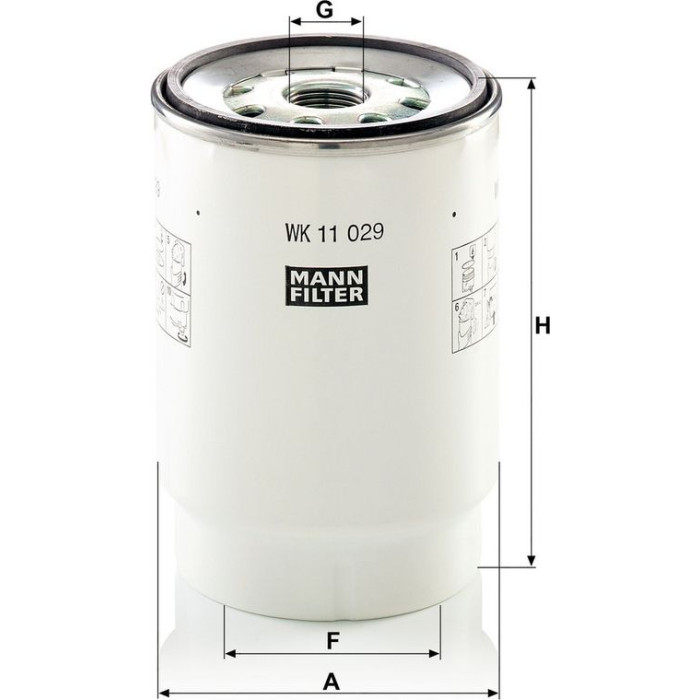 MANN-FILTER Kraftstofffilter LKW WK 11 029 z MANN-FILTER Kraftstofffilter LKW WK 11 029 z