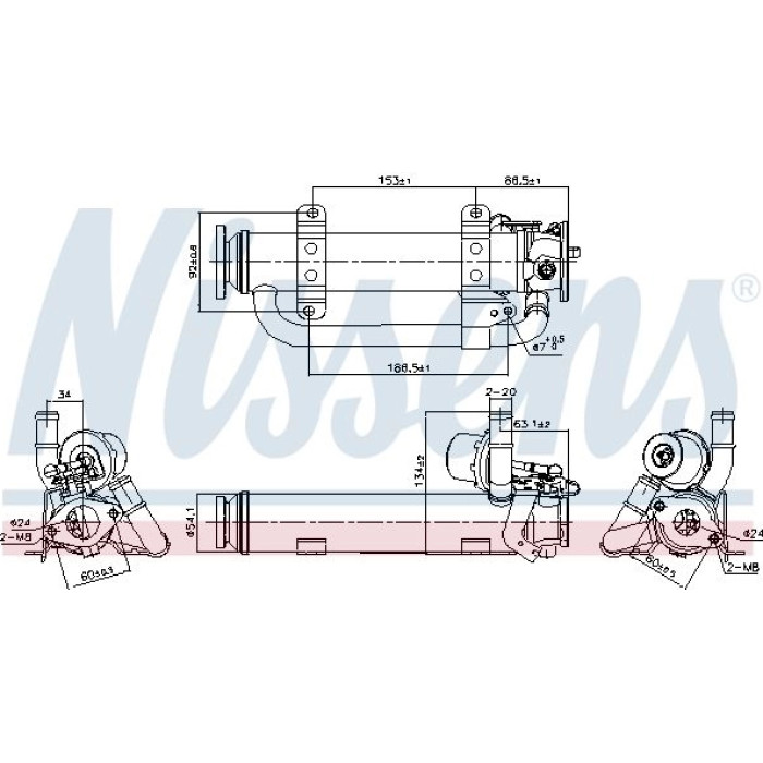 Nissens AGR-Kühler 989398 Nissens AGR-Kühler 989398