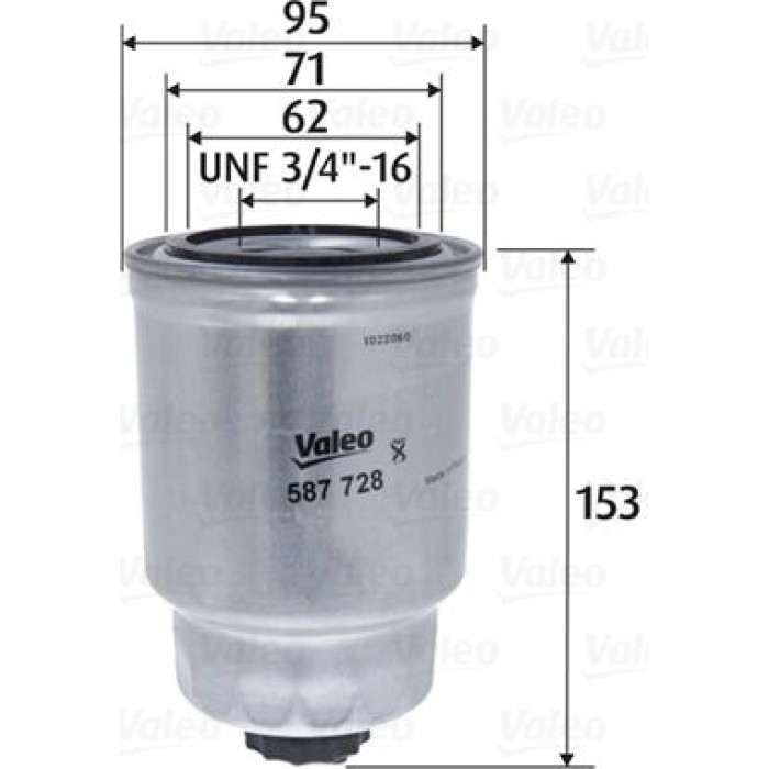 587728 Valeo Kraftstofffilter 587728