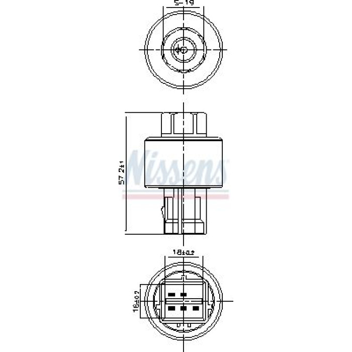 Nissens Druckschalter Klimaanlage 301127 Nissens Druckschalter Klimaanlage 301127