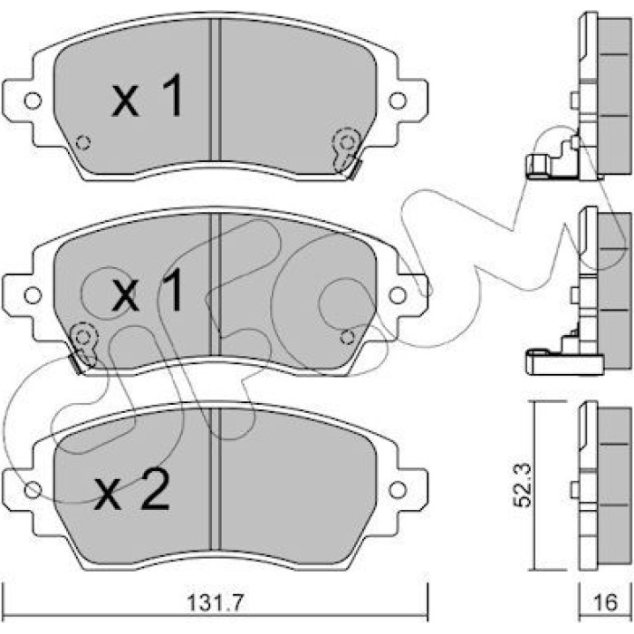 CIFAM Bremsbelagsatz, Scheibenbremse 822-750-0 CIFAM Bremsbelagsatz, Scheibenbremse 822-750-0