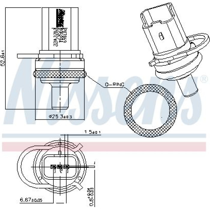Nissens Kühlmitteltemperatursensor 207069 Nissens Kühlmitteltemperatursensor 207069
