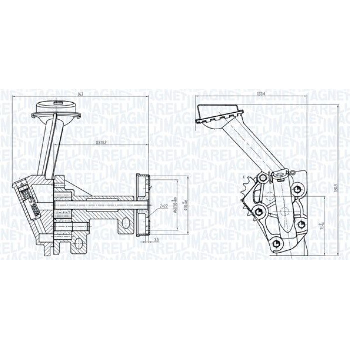 Magneti Marelli Ölpumpe 351516000074