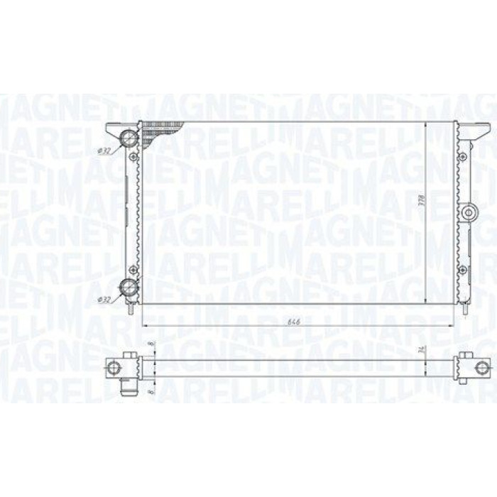 Magneti Marelli Motorkühler 350213190100 Magneti Marelli Motorkühler 350213190100