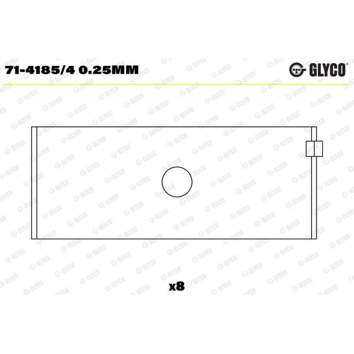 GLYCO Pleuellager 71-4185/4 0.25mm