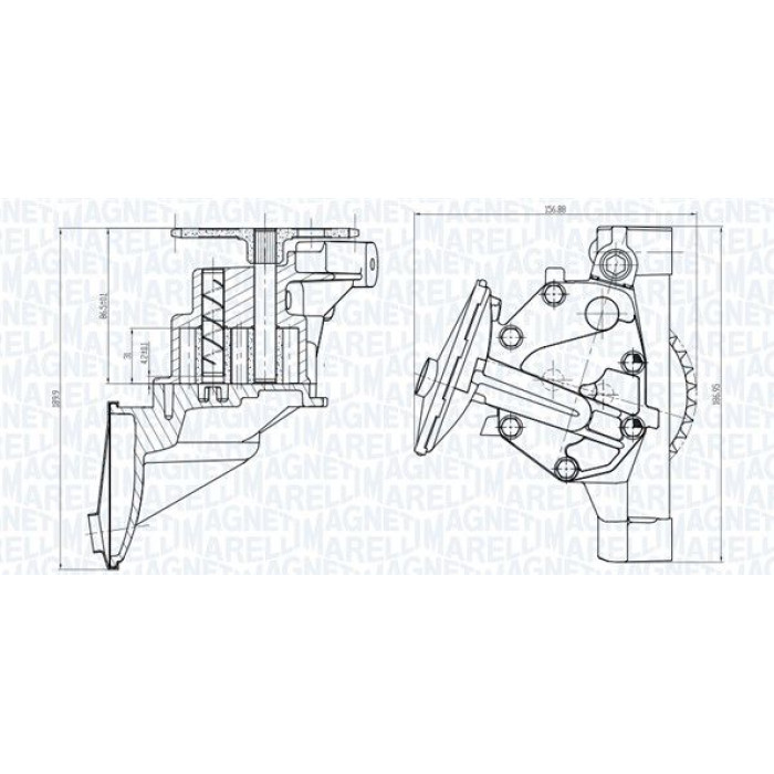 Magneti Marelli Ölpumpe 351516000101 Magneti Marelli Ölpumpe 351516000101