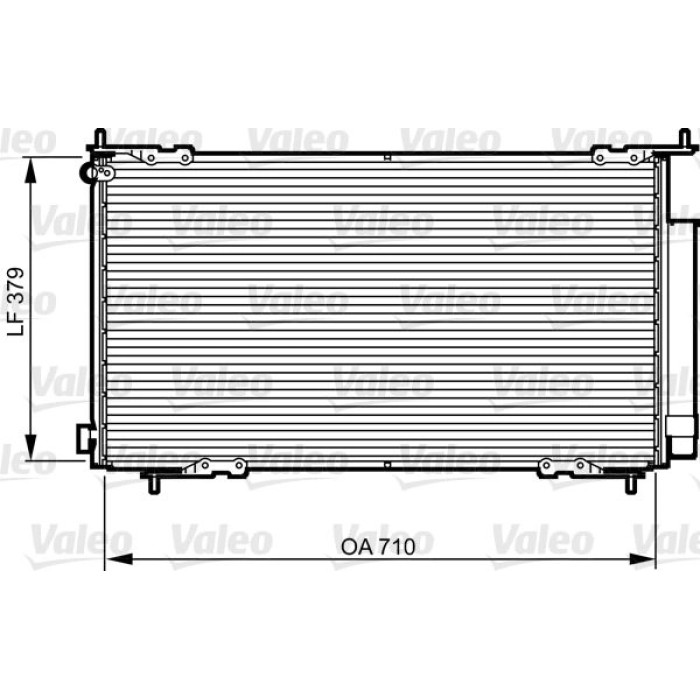 Valeo Klimakondensator 814225 Valeo Klimakondensator 814225