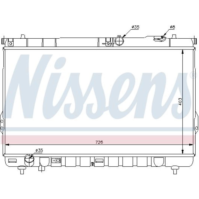 Nissens Wasserkühler PKW 67031 Nissens Wasserkühler PKW 67031