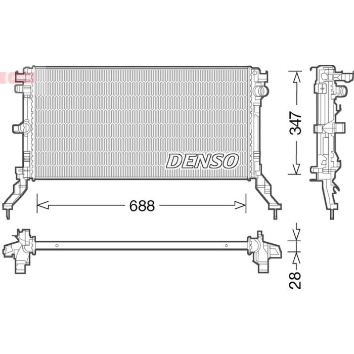 Denso Motorkühler DRM23039 Denso Motorkühler DRM23039