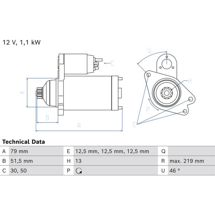 Bosch Starter 0 986 026 870 Bosch Starter 0 986 026 870