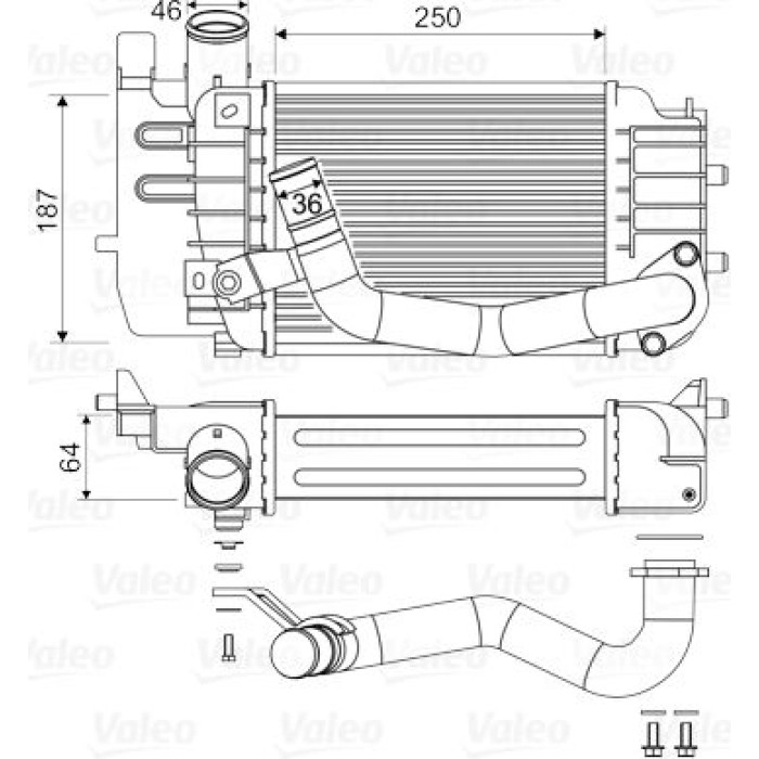 818655 Valeo Ladeluftkühler 818655 818655 Valeo Ladeluftkühler 818655