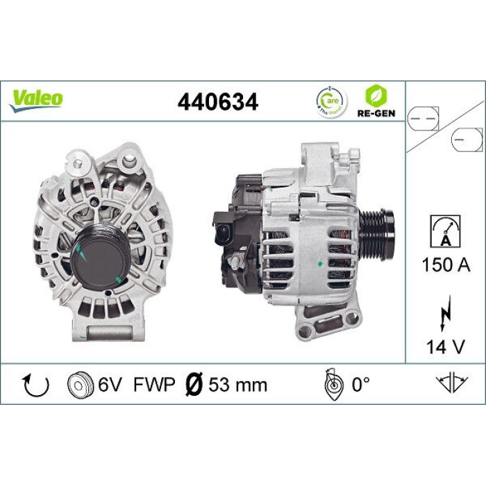 Valeo Lichtmaschine 440634 Valeo Lichtmaschine 440634