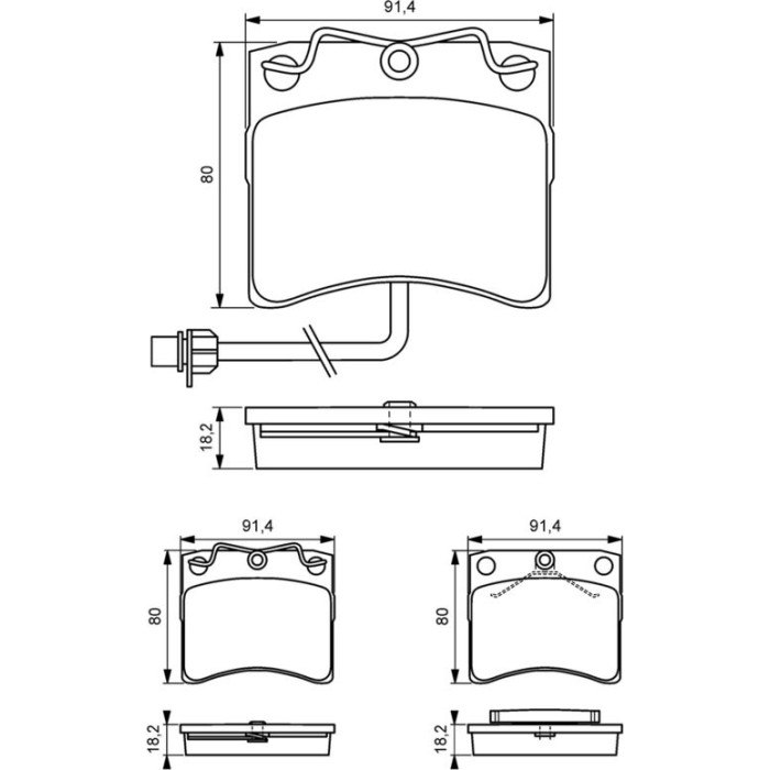 Bosch Bremsbelagsatz 0 986 494 041 Bosch Bremsbelagsatz 0 986 494 041