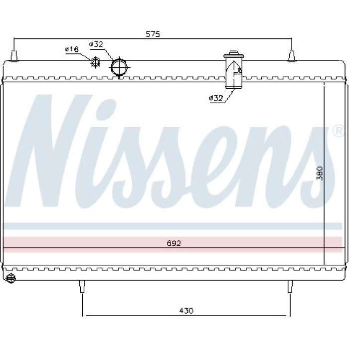Nissens Wasserkühler PKW 61271 Nissens Wasserkühler PKW 61271