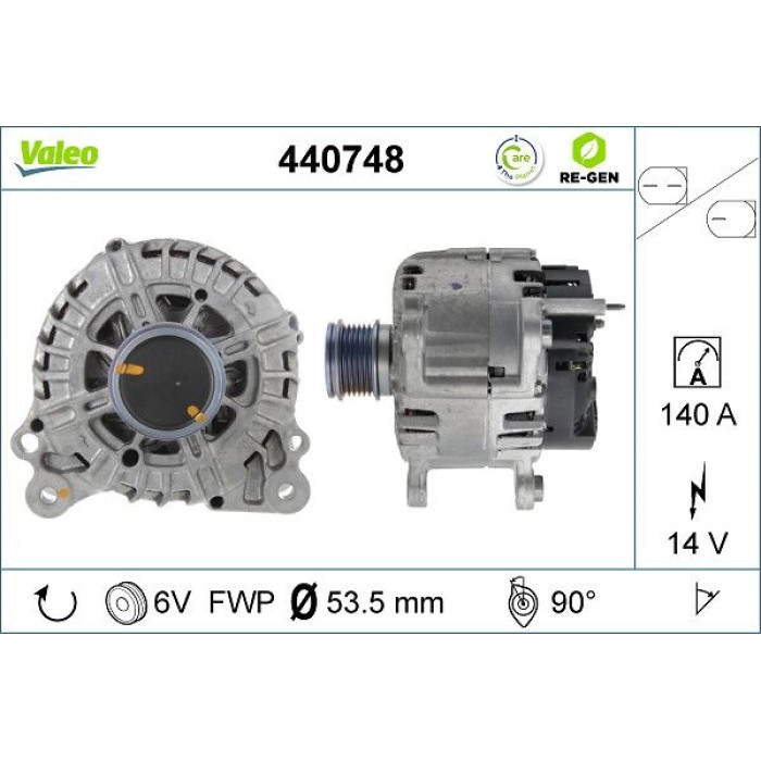 Valeo Lichtmaschine 440748 Valeo Lichtmaschine 440748