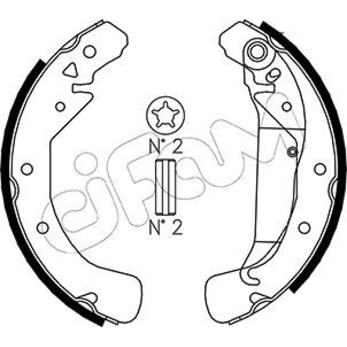 CIFAM Bremsbackensatz 153-311 CIFAM Bremsbackensatz 153-311