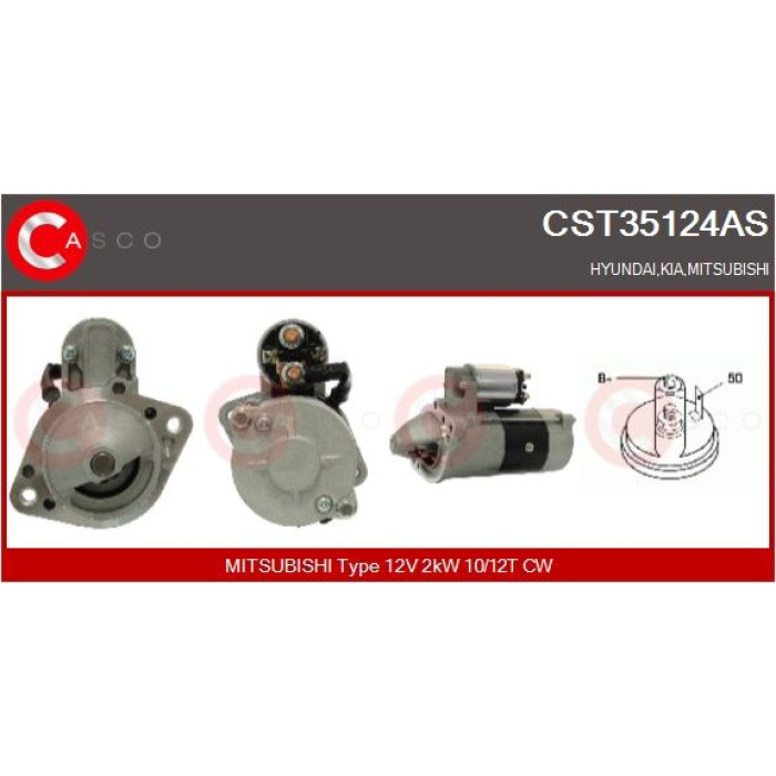 CASCO Anlasser CST35124AS CASCO Anlasser CST35124AS