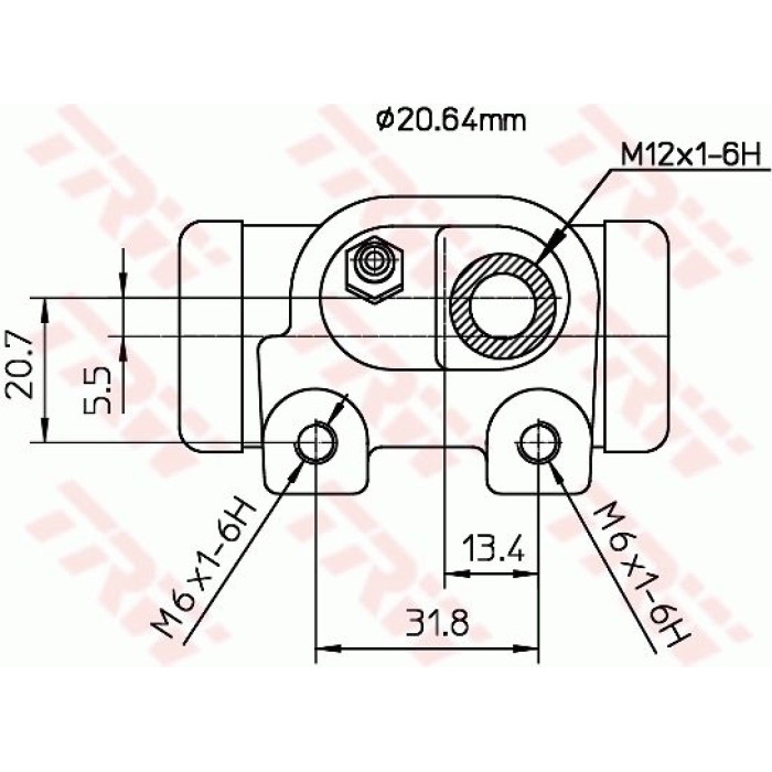 TRW Radbremszylinder BWF130 TRW Radbremszylinder BWF130