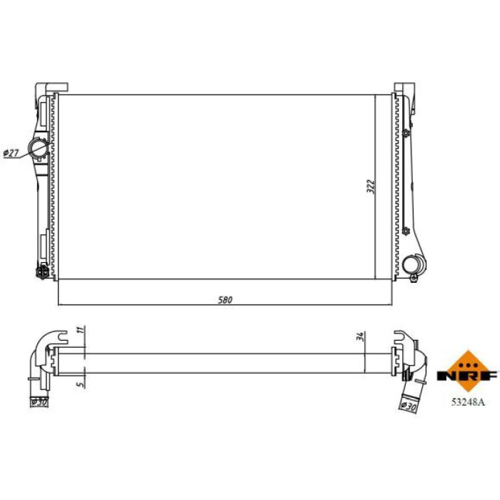NRF Kühler 53248A NRF Kühler 53248A