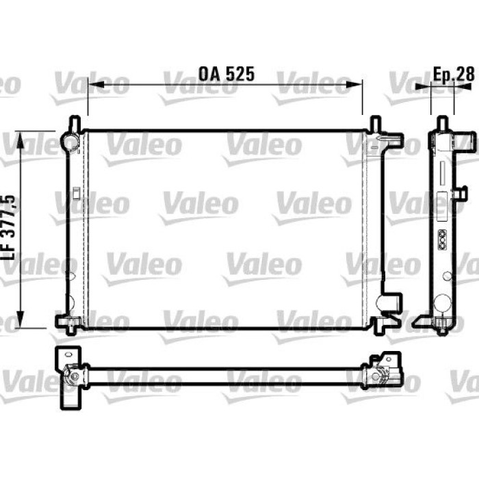 Valeo Motorkühler 732003 Valeo Motorkühler 732003