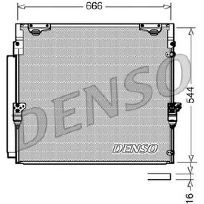 Denso Klimakondensator DCN50036 Denso Klimakondensator DCN50036